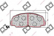 Комплект тормозных колодок DJ PARTS BP1660