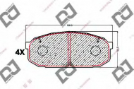 Комплект тормозных колодок DJ PARTS BP1672