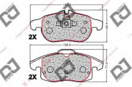 Комплект тормозных колодок DJ PARTS BP2072