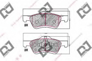 Комплект тормозных колодок DJ PARTS BP1708
