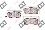 Комплект тормозных колодок DJ PARTS BP1597