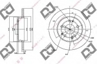 Тормозной диск DJ PARTS BD1117