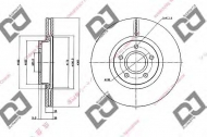 Тормозной диск DJ PARTS BD2072