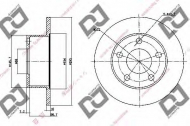 Тормозной диск DJ PARTS BD1176