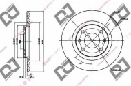 Тормозной диск DJ PARTS BD1191