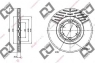 Тормозной диск DJ PARTS BD1257
