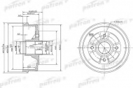 Тормозный барабан PATRON PDR1146