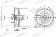 Тормозный барабан PATRON PDR1200