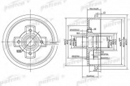 Тормозный барабан PATRON PDR1208
