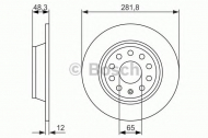 Тормозной диск BOSCH 0 986 479 247