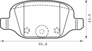 Комплект тормозных колодок BENDIX 573019B
