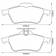 Комплект тормозных колодок BENDIX 573186B
