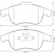 Комплект тормозных колодок BENDIX 573273B