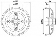 Тормозный барабан MINTEX MBD006