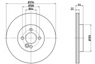 Тормозной диск HELLA 8DD 355 116-211