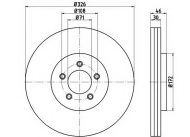 Тормозной диск HELLA 8DD 355 115-111