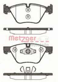 Комплект тормозных колодок METZGER 1052.10