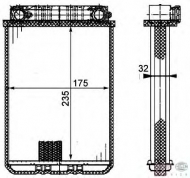 Теплообменник BEHR HELLA SERVICE 8FH 351 311-181