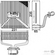 Испаритель BEHR HELLA SERVICE 8FV 351 330-151
