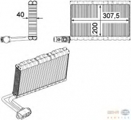 Испаритель BEHR HELLA SERVICE 8FV 351 331-191