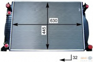 Теплообменник BEHR HELLA SERVICE 8MK 376 715-341