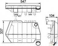 Резервуар BEHR HELLA SERVICE 8MA 376 731-631