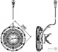 Сцепление BEHR HELLA SERVICE 8MV 376 757-121