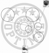 Ременный комплект OPTIMAL SK-1450