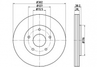 Тормозной диск PAGID 54815PRO