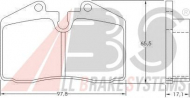 Комплект тормозных колодок A.B.S. 36662 OE