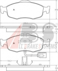 Комплект тормозных колодок A.B.S. 36808 OE