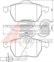 Комплект тормозных колодок A.B.S. 37156