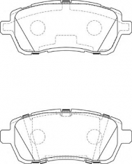 Комплект тормозных колодок NECTO FD7390A