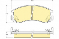 Комплект тормозных колодок GIRLING 6103809