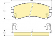 Комплект тормозных колодок GIRLING 6108829