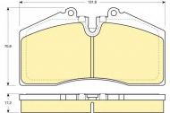 Комплект тормозных колодок GIRLING 6109662