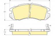 Комплект тормозных колодок GIRLING 6109899