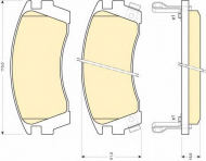 Комплект тормозных колодок GIRLING 6110139