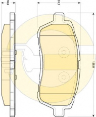Комплект тормозных колодок GIRLING 6118939