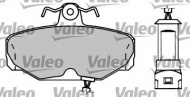 Комплект тормозных колодок VALEO 597050