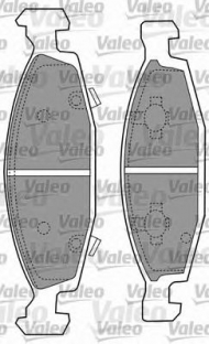 Комплект тормозных колодок VALEO 597365