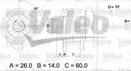 Генератор VALEO 436442