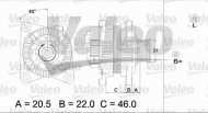 Генератор VALEO 436677