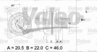 Генератор VALEO 436679