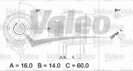 Генератор VALEO 437377