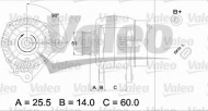 Генератор VALEO 437404