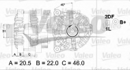 Генератор VALEO 437461