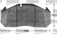 Комплект тормозных колодок VALEO 541650