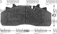 Комплект тормозных колодок VALEO 541694