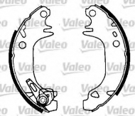 Комлект тормозных накладок VALEO 553698